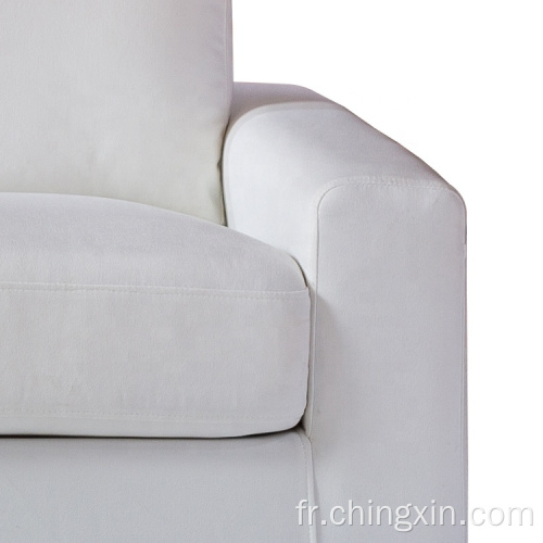 Le sofa blanc moderne de tissu place le sofa de meubles de salon